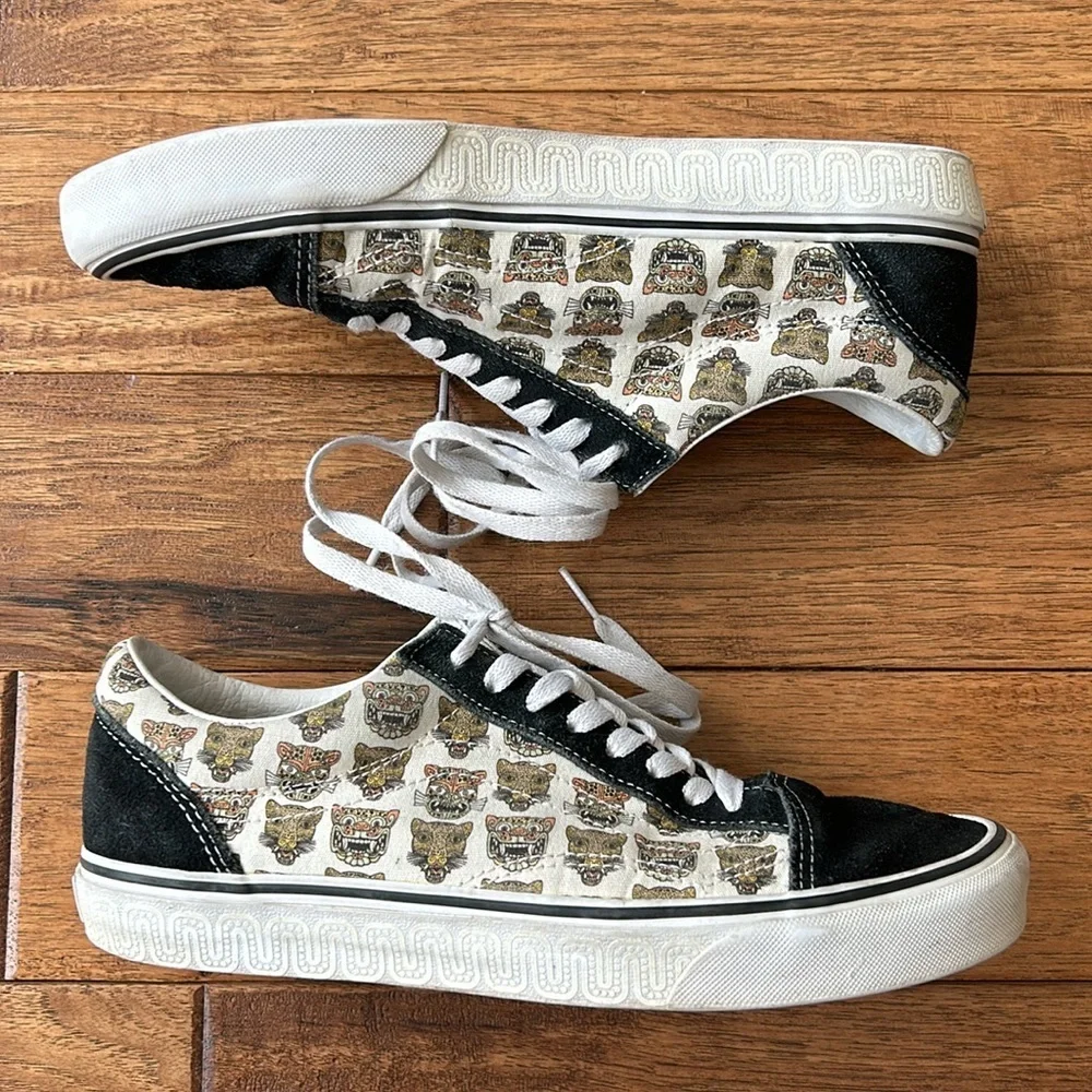 Vans Old Skool Jaguar Low Top Skate Shoes Sneakers Canvas Size M9 / W10.5